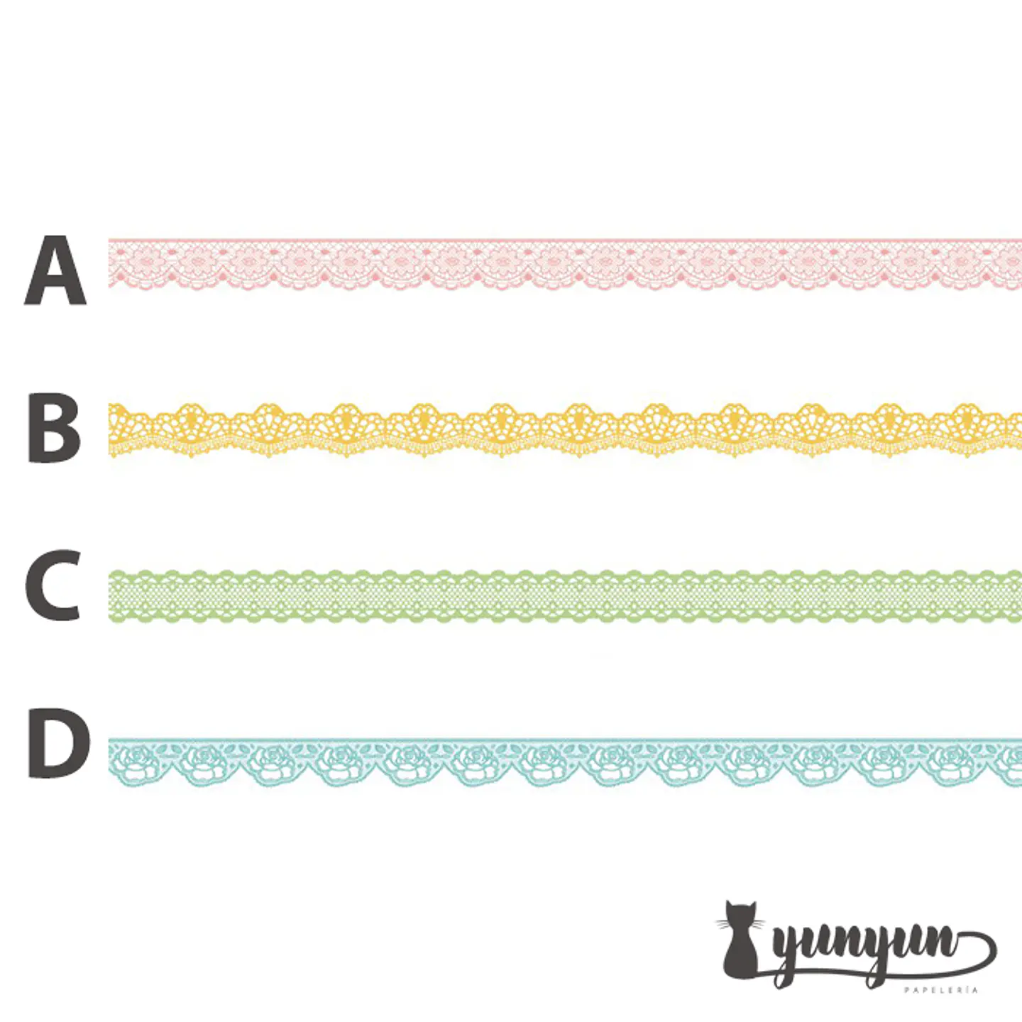 Blonda Colores - 1,5cm  5