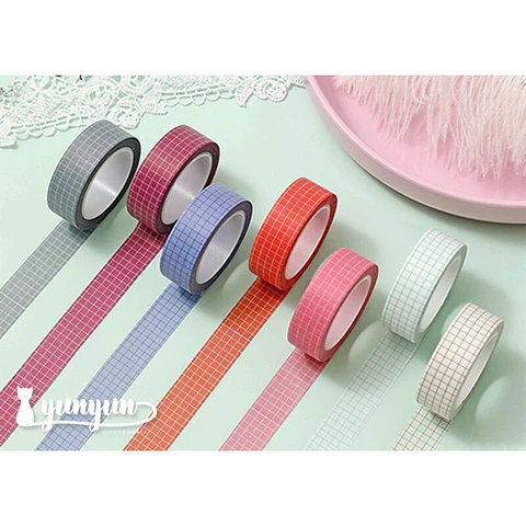 Washi Tapes Cuadrícula II - 8 mtrs