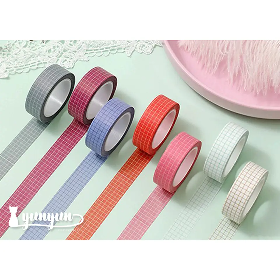 Washi Tapes Cuadrícula II - 8 mtrs 1