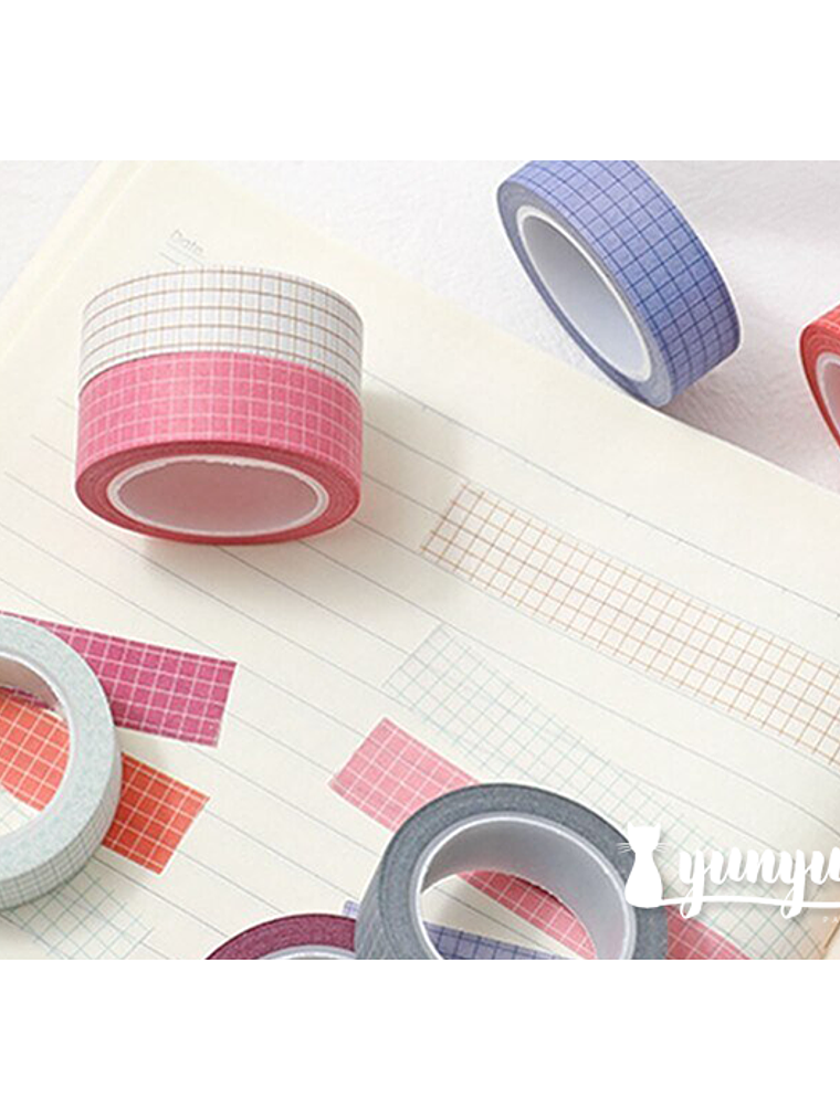 Washi Tapes Cuadrícula II - 8 mtrs 5