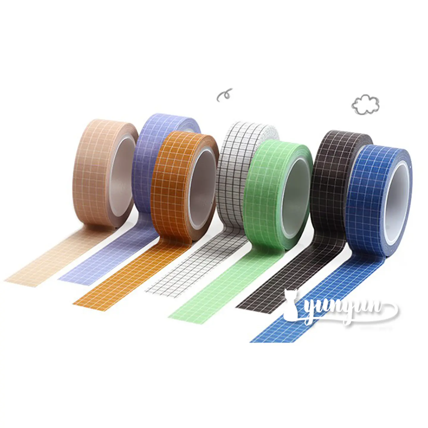 Washi Tape Cuadrícula I - 8 mtrs 1