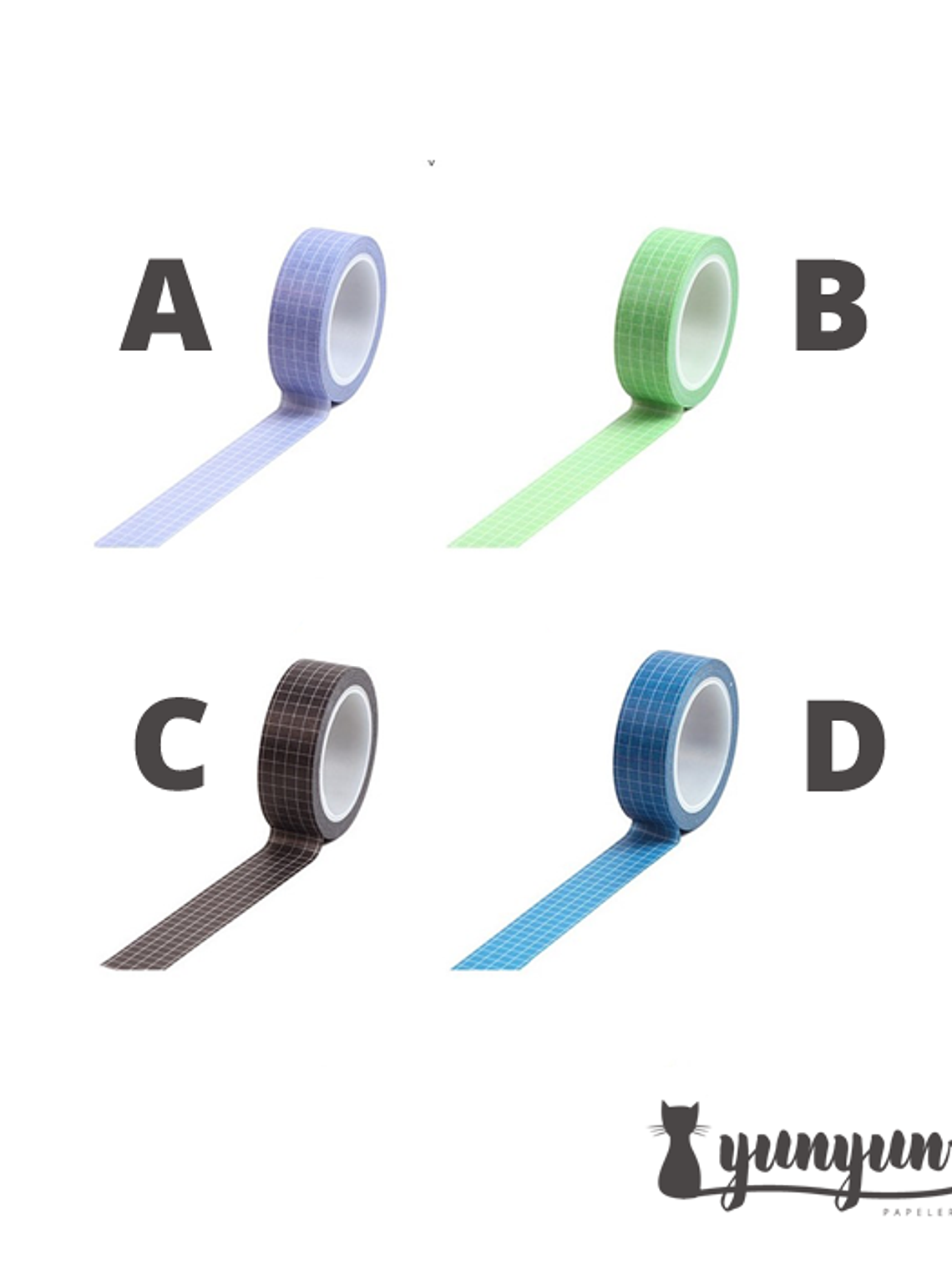 Washi Tape Cuadrícula I - 8 mtrs 2