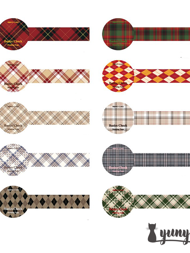 Washi Tape Cuadrillé  6