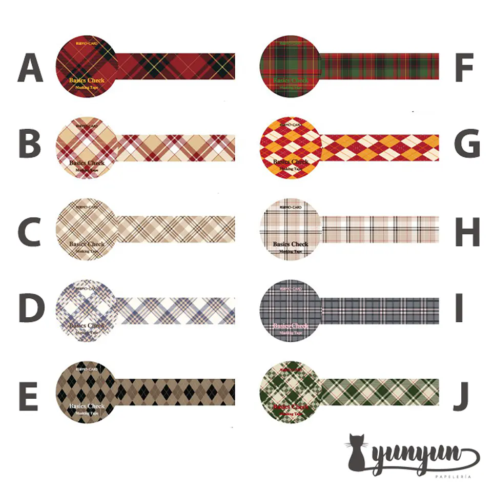 Washi Tape Cuadrillé  6