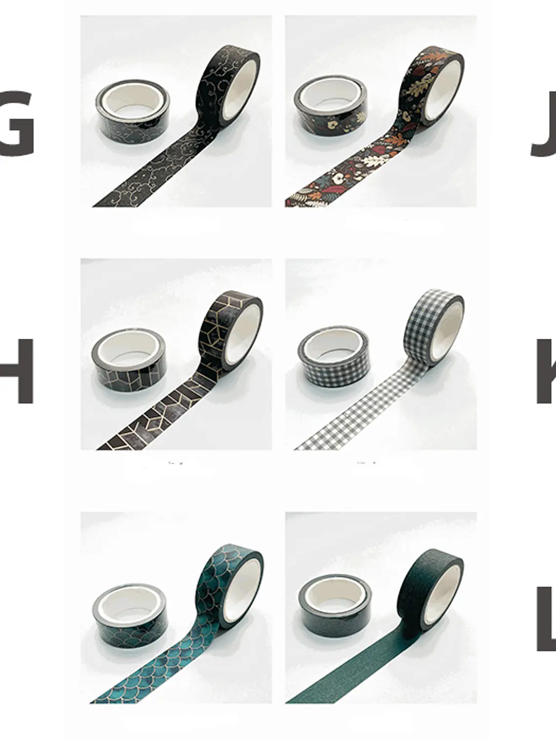 Washi Tapes Foil - 1,5cm 5