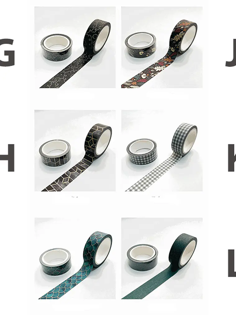 Washi Tapes Foil - 1,5cm 5