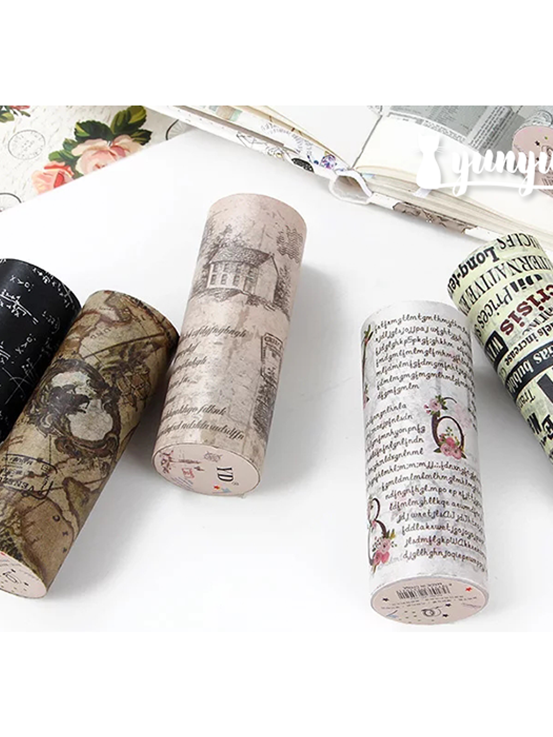 Washi Tape Vintage XL - 10 cm 1