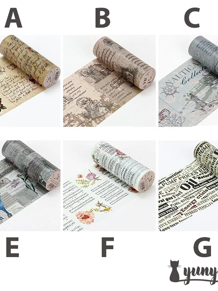 Washi Tape Vintage XL - 10 cm 5