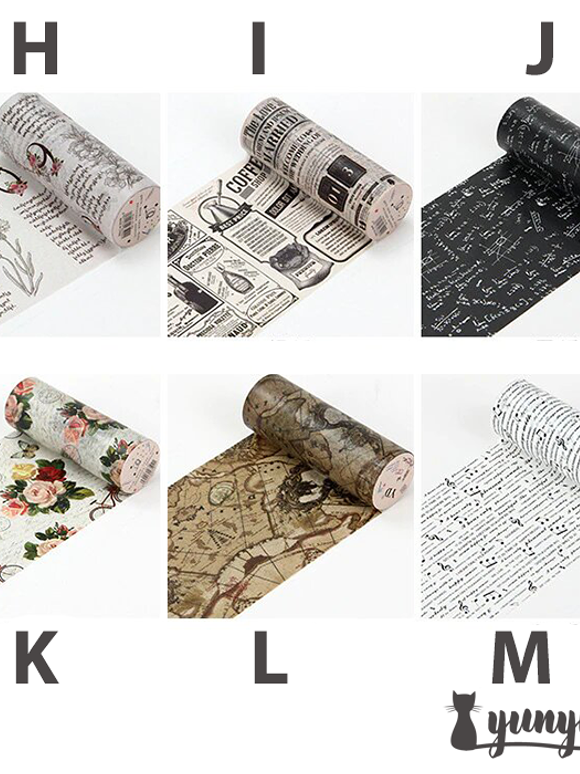 Washi Tape Vintage XL - 10 cm 6