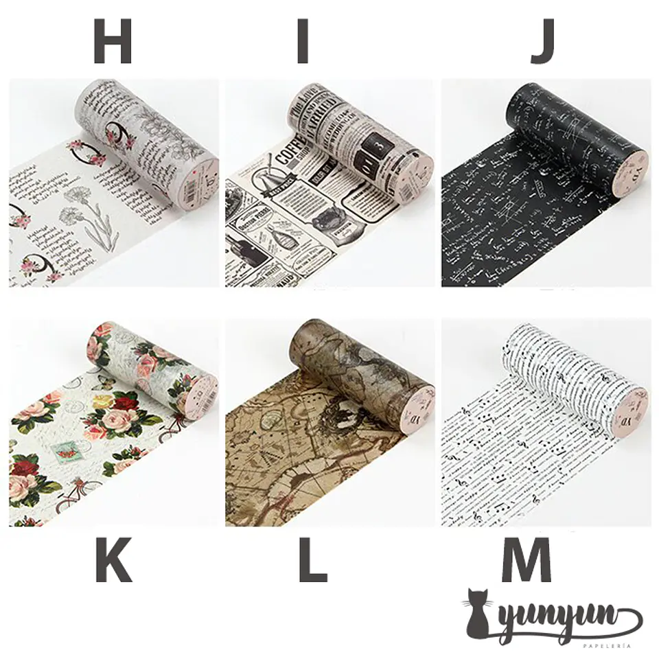 Washi Tape Vintage XL - 10 cm 6