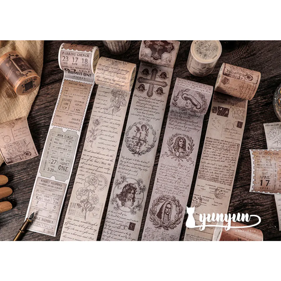 Washi Tapes Vintage - 5 cm 3