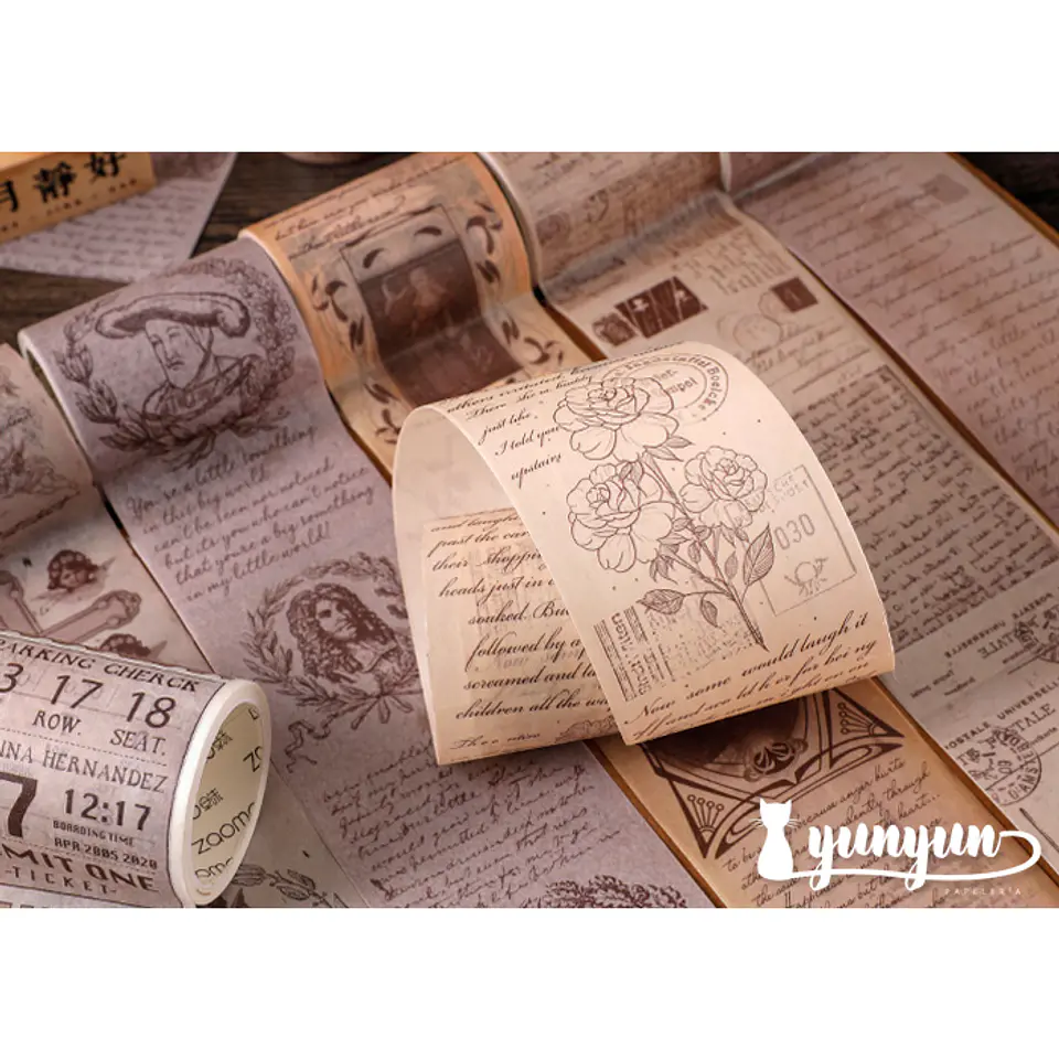 Washi Tapes Vintage - 5 cm 4