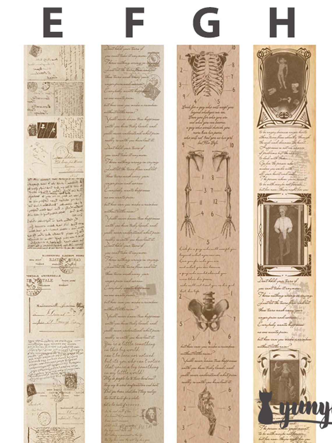 Washi Tapes Vintage - 5 cm 6