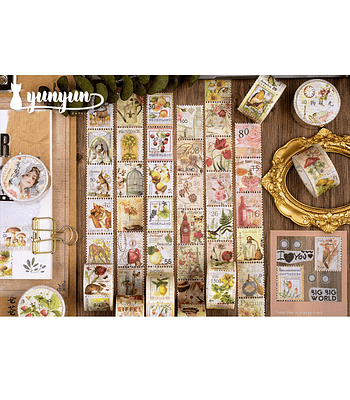 Washi Tapes Estampillas Vintage I