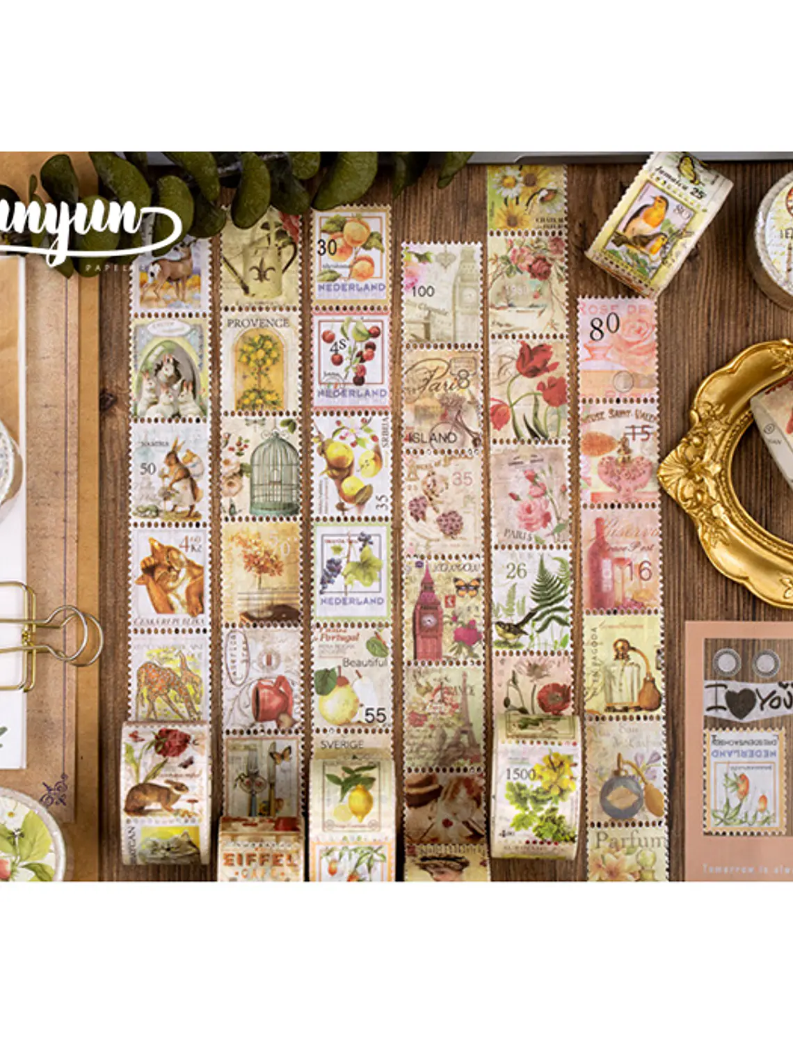 Washi Tapes Estampillas Vintage I 1