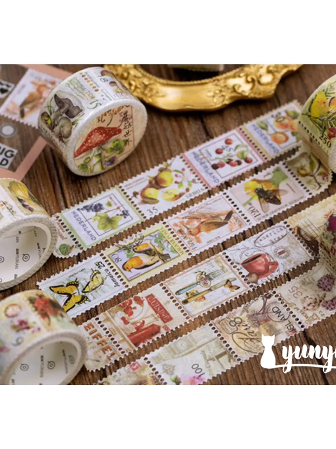 Washi Tapes Estampillas Vintage I 3