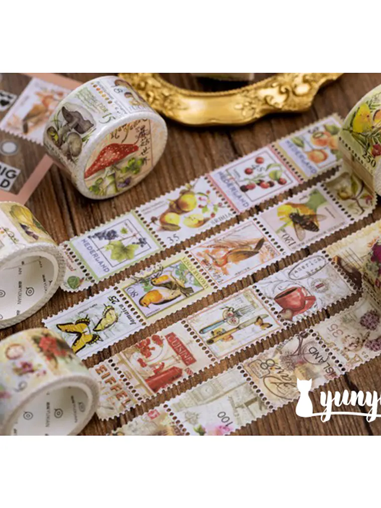 Washi Tapes Estampillas Vintage I 3
