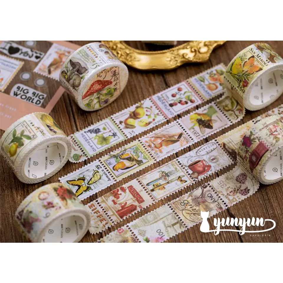 Washi Tapes Estampillas Vintage I 3