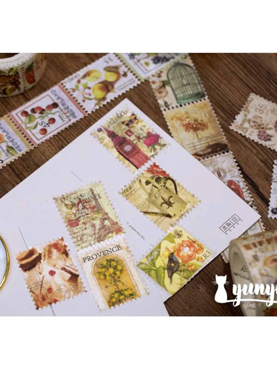 Washi Tapes Estampillas Vintage I 4