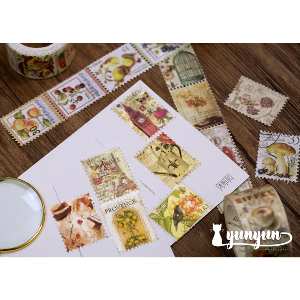 Washi Tapes Estampillas Vintage I 4