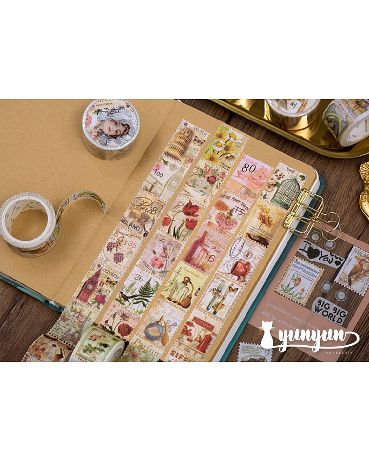 Washi Tapes Estampillas Vintage I