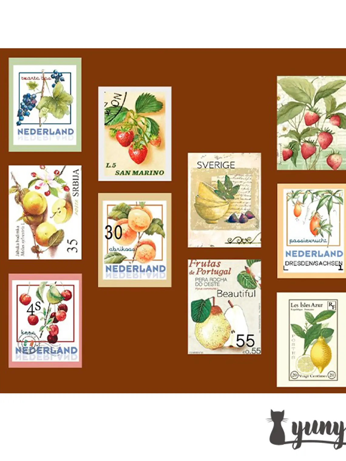 Washi Tapes Estampillas Vintage I 6