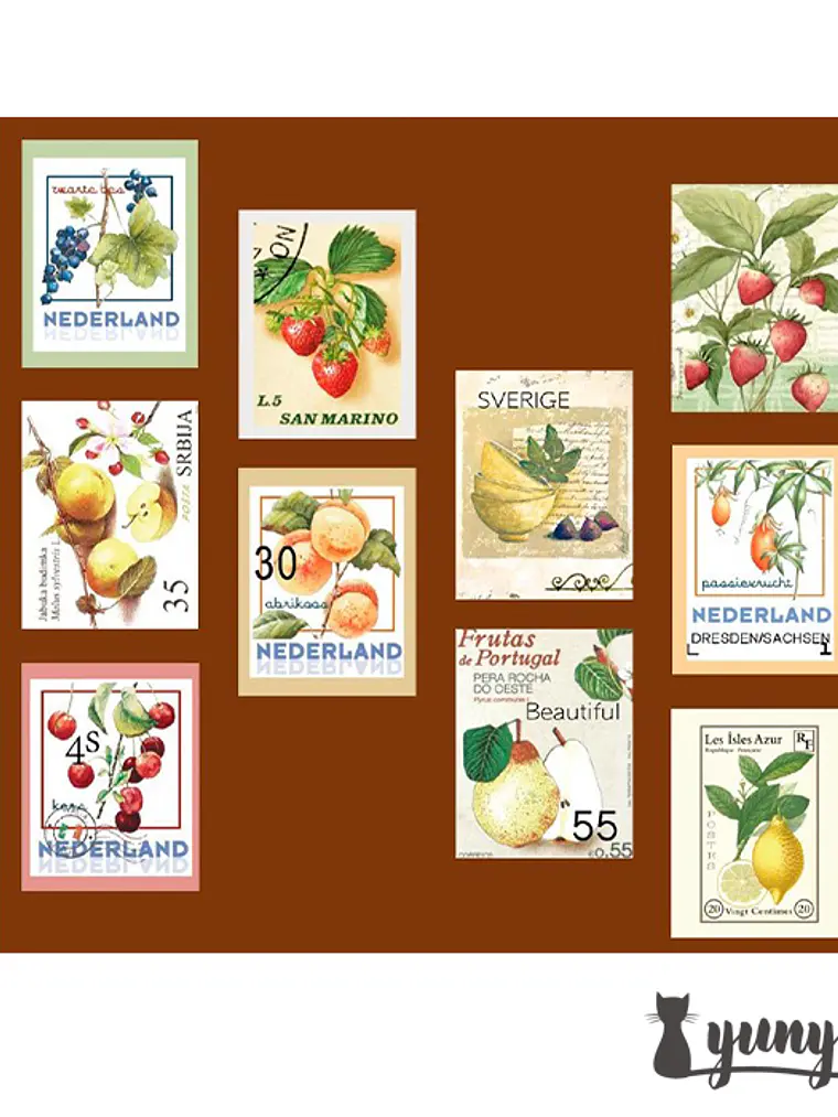 Washi Tapes Estampillas Vintage I 6