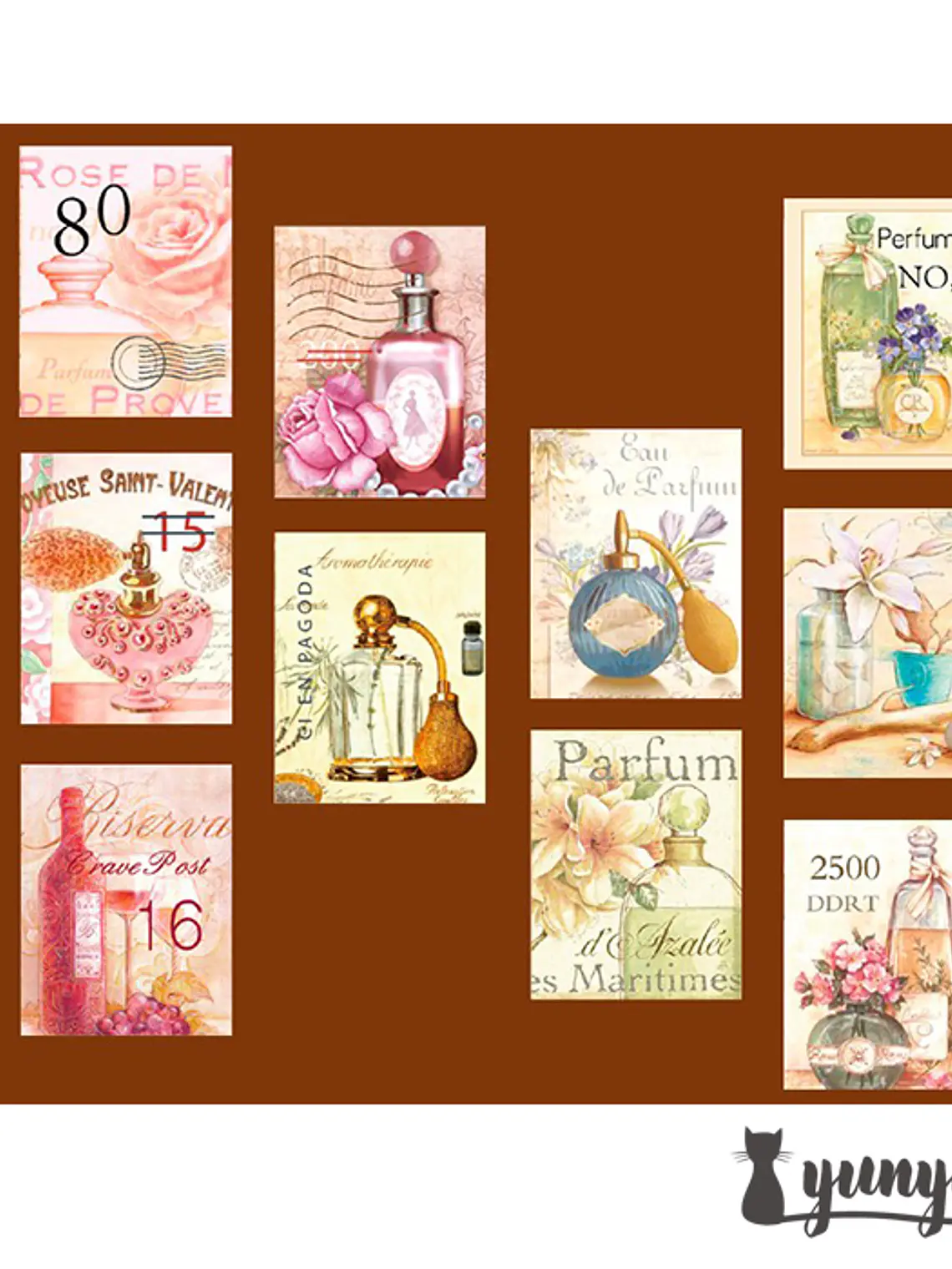 Washi Tapes Estampillas Vintage I 11