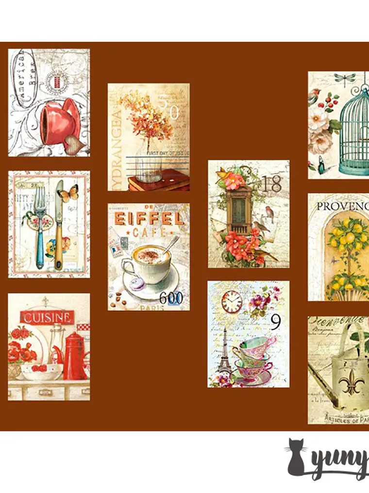 Washi Tapes Estampillas Vintage I 13