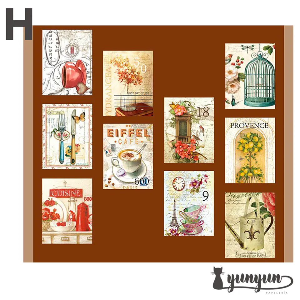 Washi Tapes Estampillas Vintage I 13