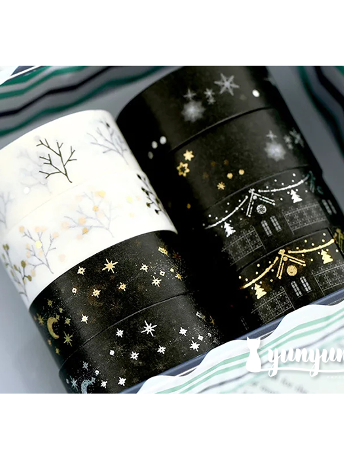 Cintas Navidad Foil - 1,5cm 2