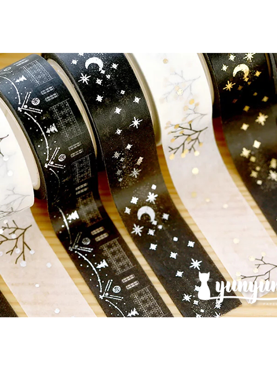 Cintas Navidad Foil - 1,5cm 3