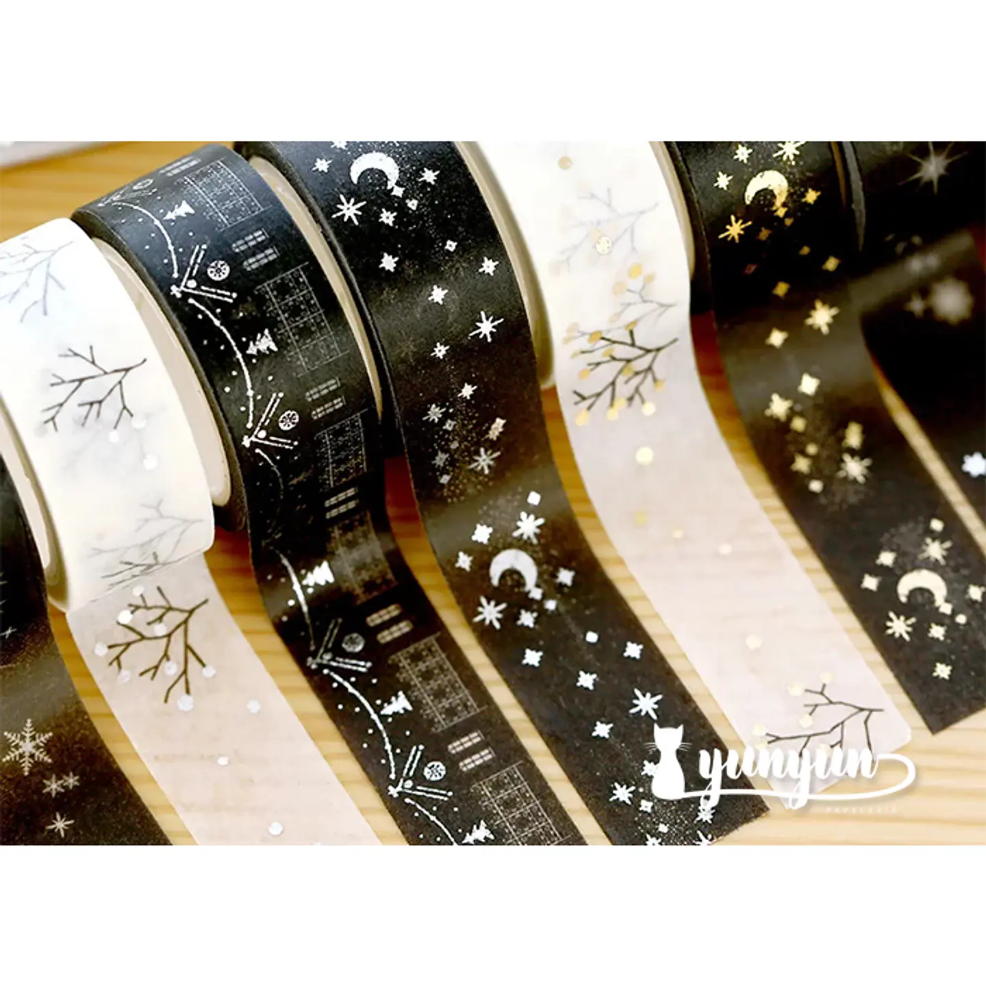 Cintas Navidad Foil - 1,5cm 3