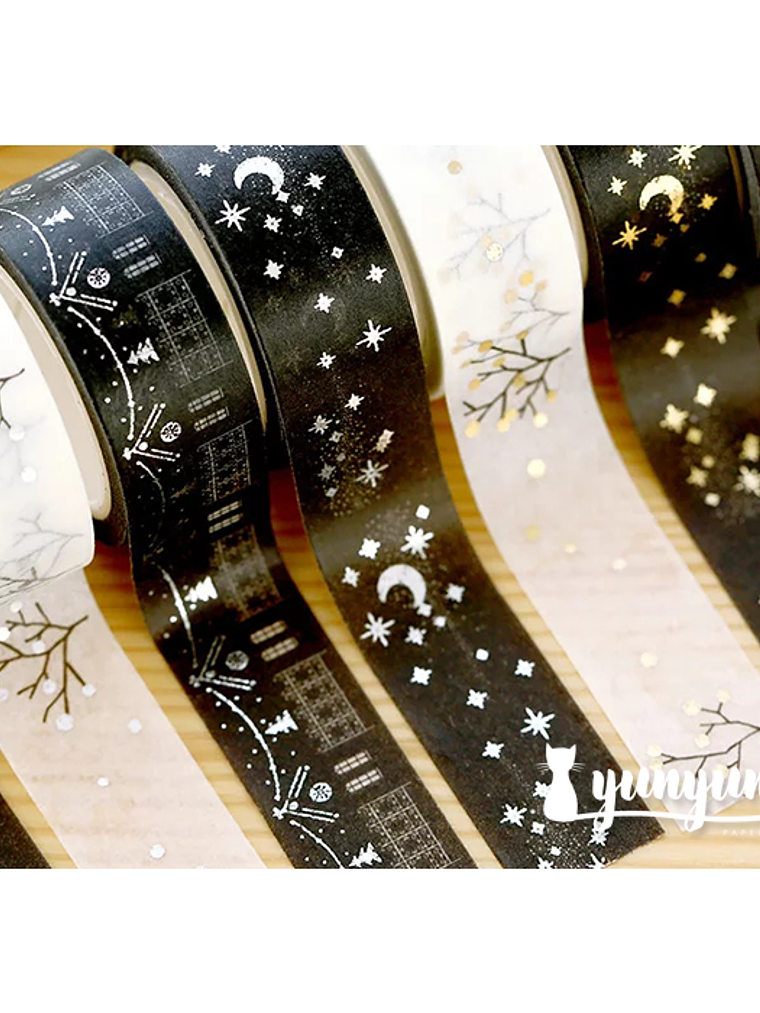 Cintas Navidad Foil - 1,5cm 3