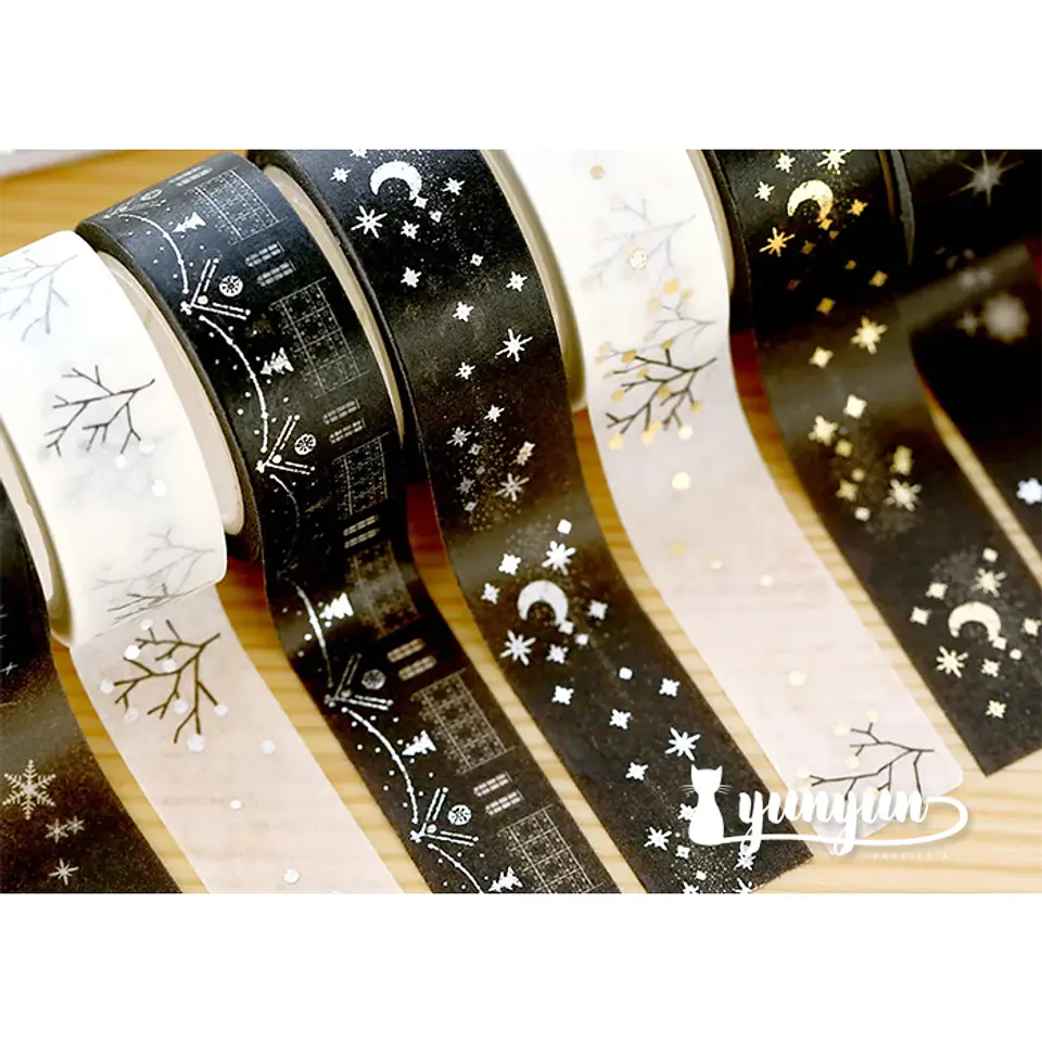 Cintas Navidad Foil - 1,5cm 3