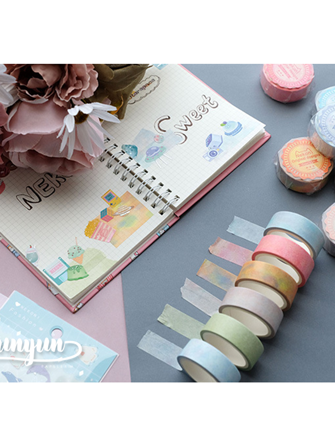 Washi Tapes Acuarela - 1,5cm 1