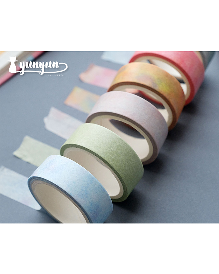 Washi Tapes Acuarela - 1,5cm