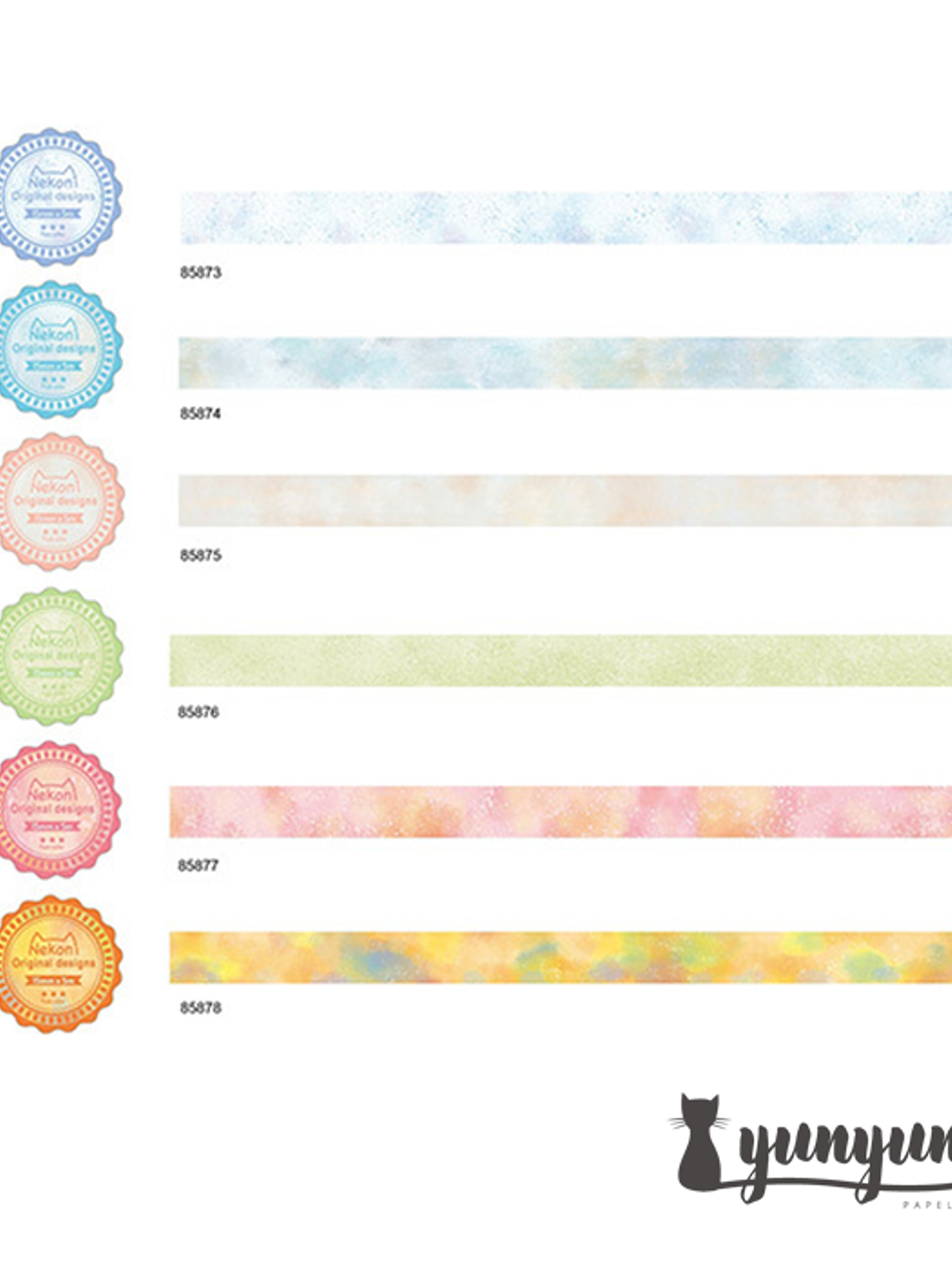 Washi Tapes Acuarela - 1,5cm 4