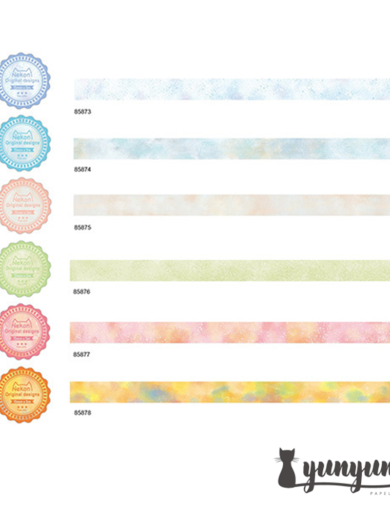 Washi Tapes Acuarela - 1,5cm 4