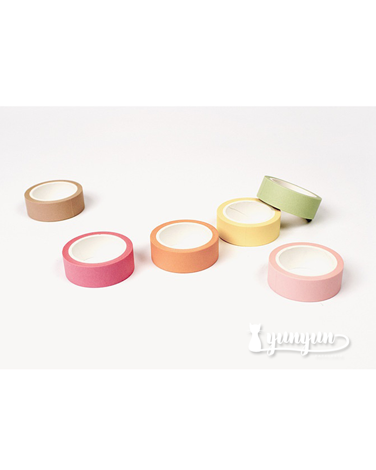 Washi Tapes Soft Colours - 1,5cm