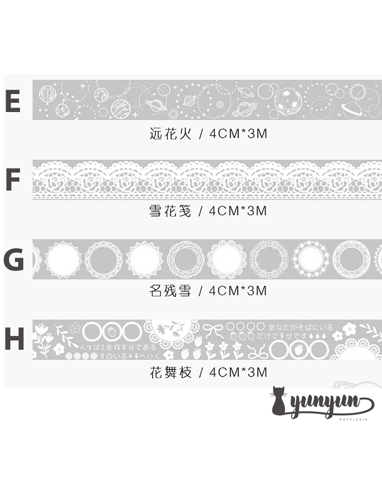 Washi Tape Lace III - 4cm
