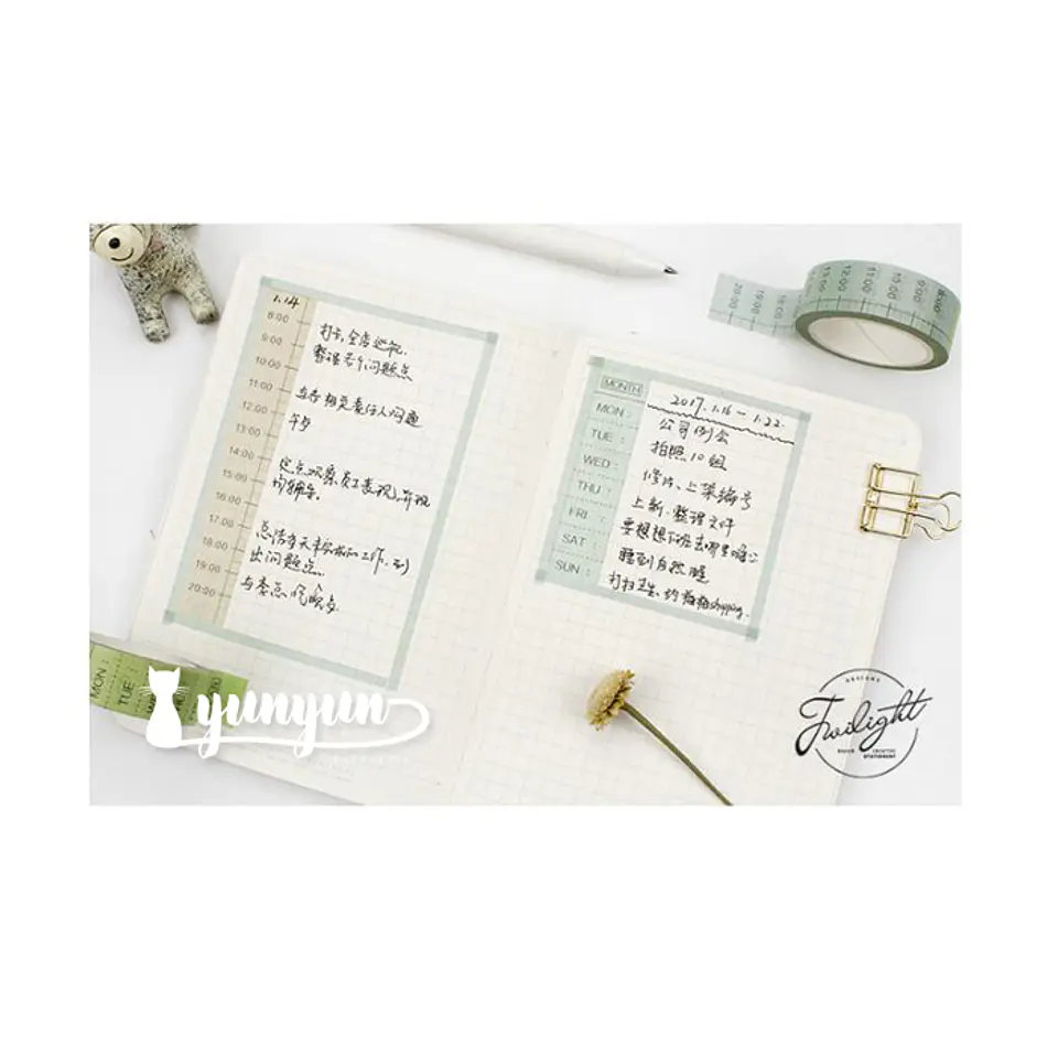Washi Tapes Horario - 1,5cm 2