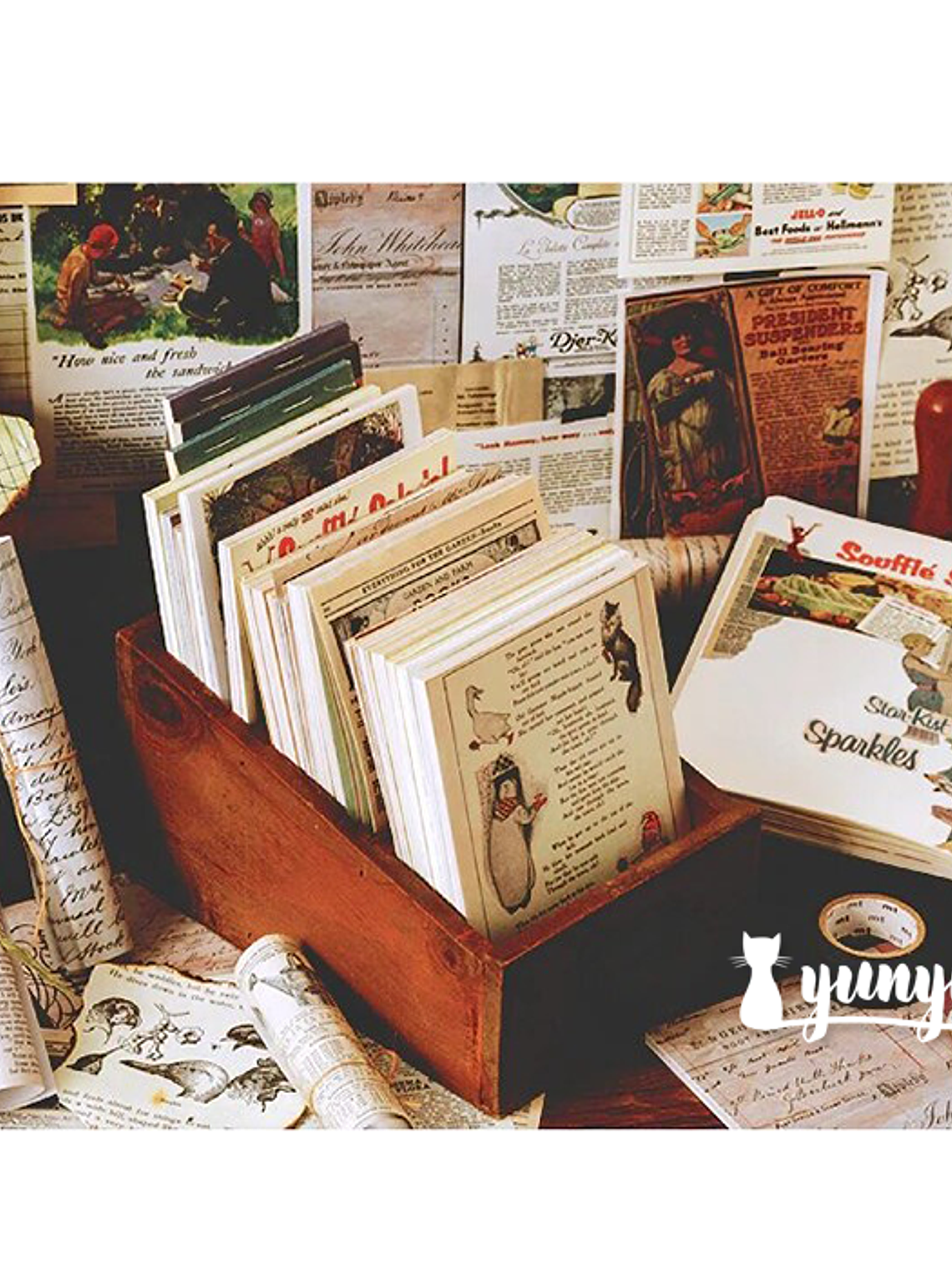 Talonario Papeles Vintage  II - 50 pzas 3