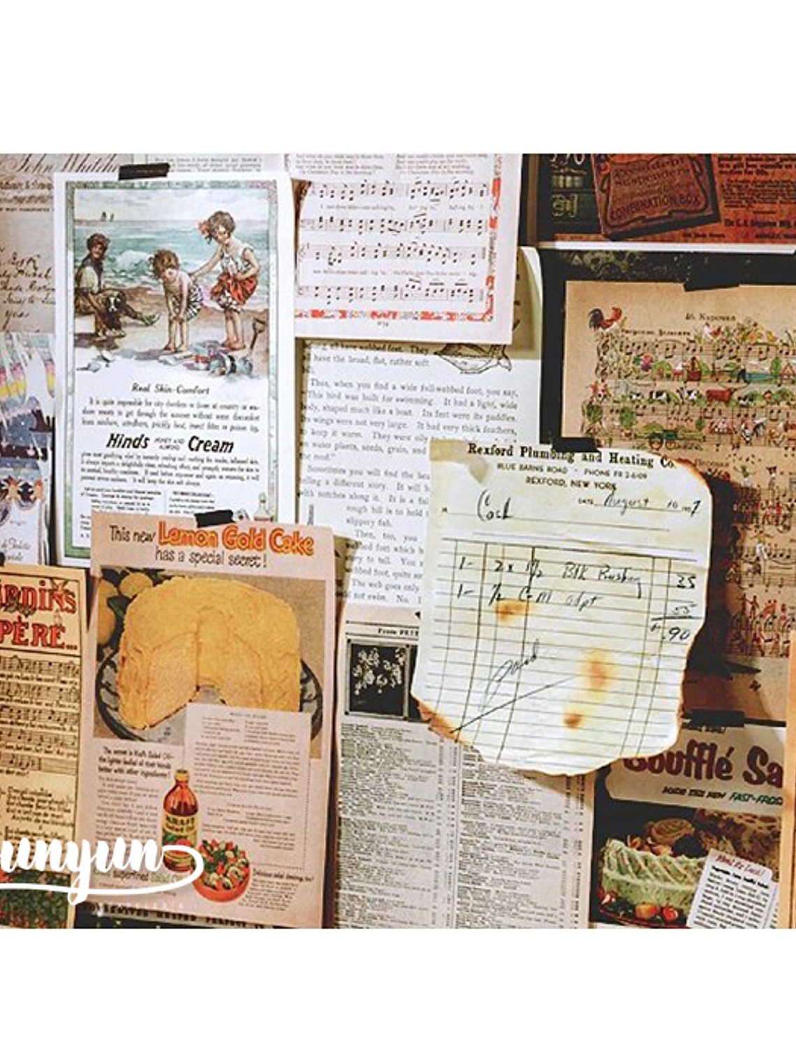 Talonario Papeles Vintage  II - 50 pzas 4