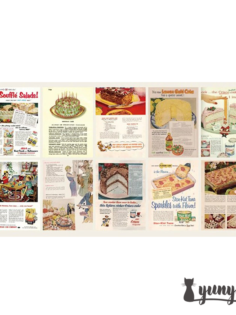 Talonario Papeles Vintage  II - 50 pzas 6