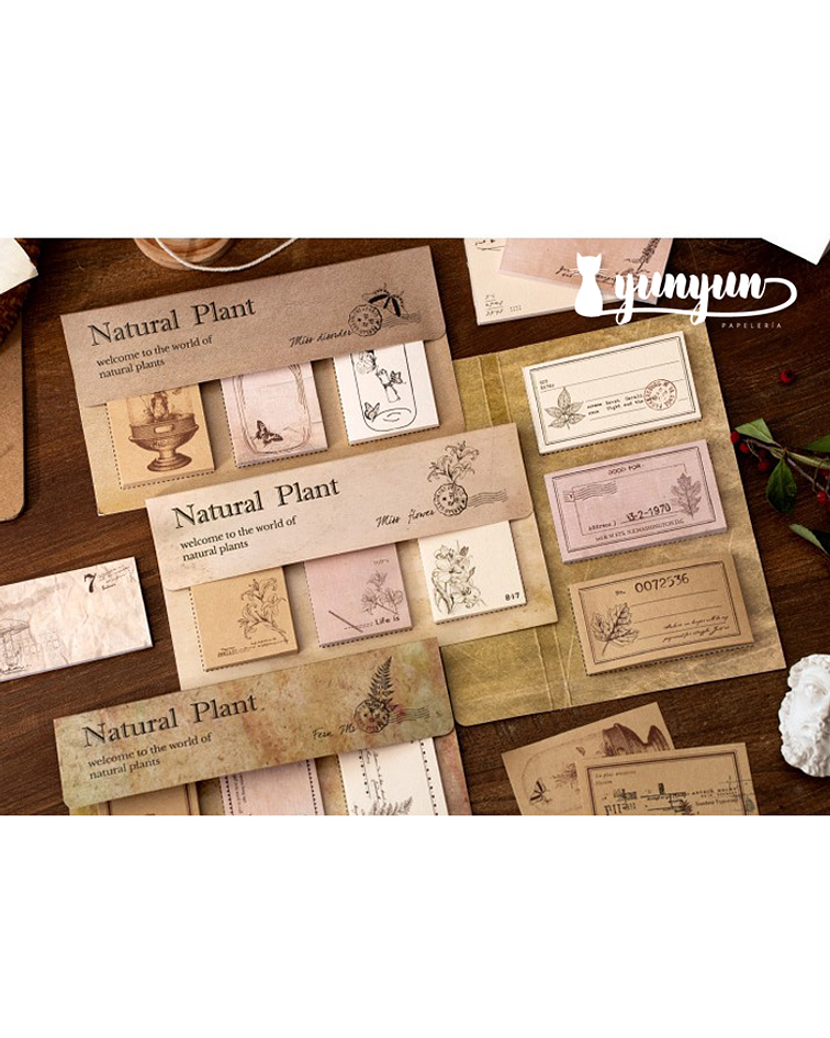 Block de Notas Natural Plant - 60 pzas