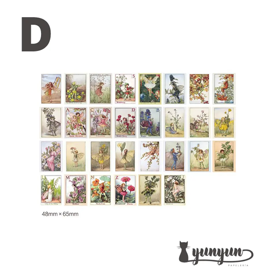 Caja Stickers Ilustraciones Vintage - 60 pzas 6