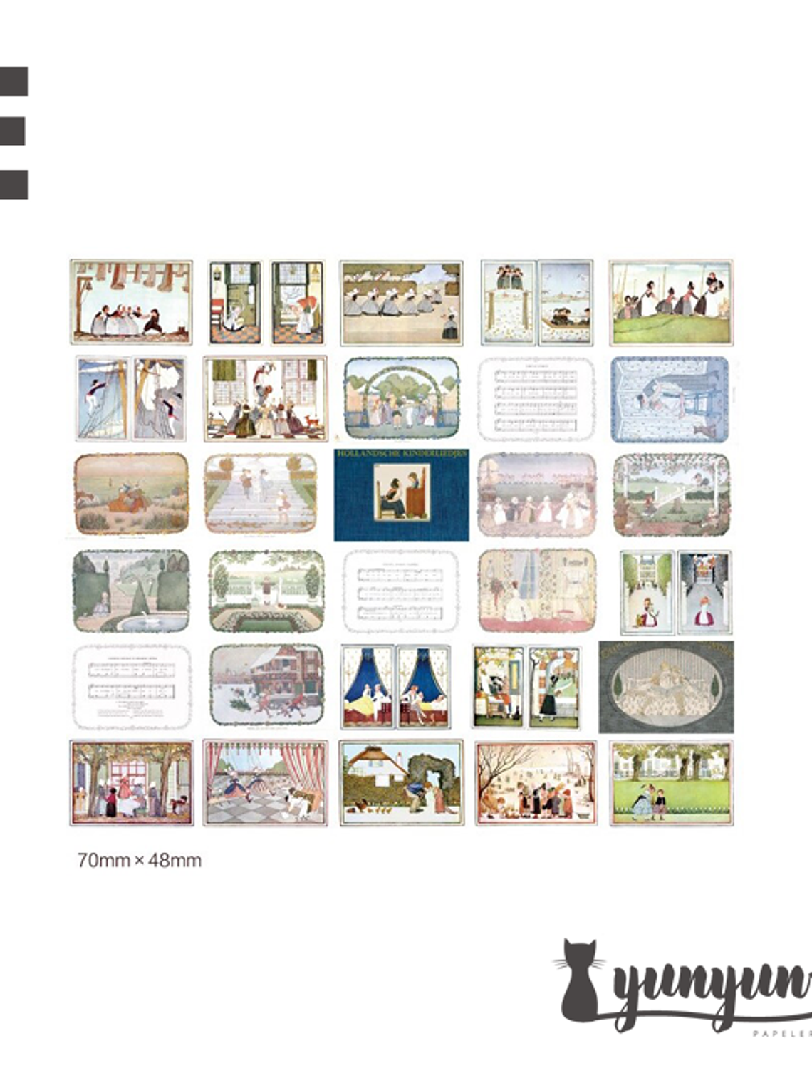 Caja Stickers Ilustraciones Vintage - 60 pzas 7