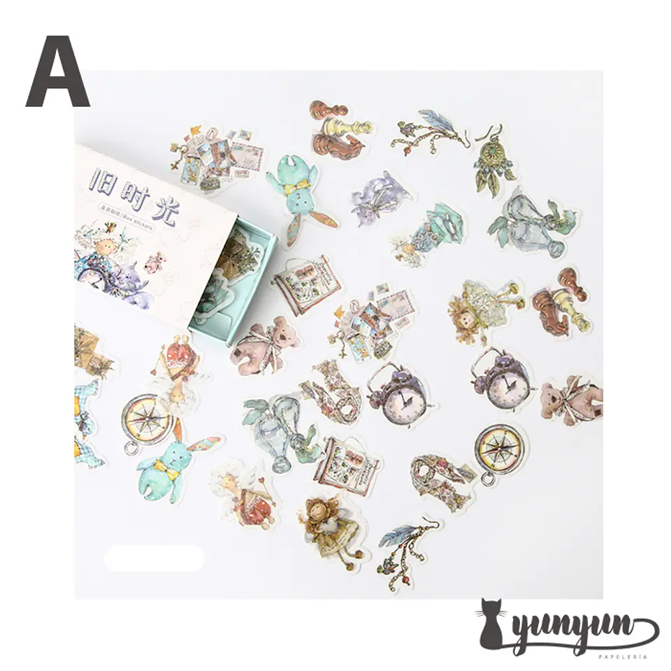Vintage Sticker Box II - 40 pzas 2