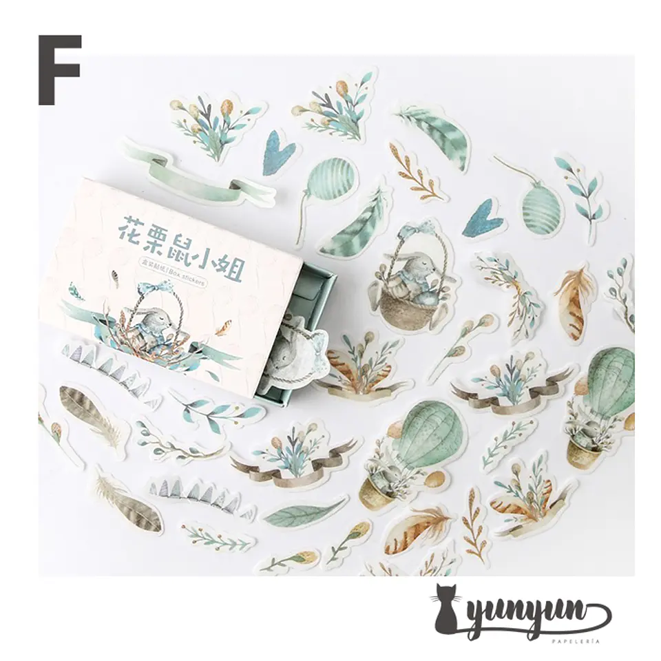 Vintage Sticker Box II - 40 pzas 5